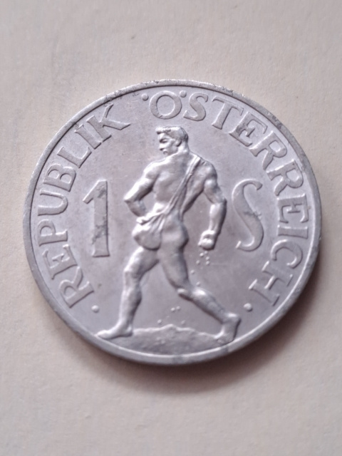 Austria 1 Schilling 1952 r Austria 1 Schilling 1952 r