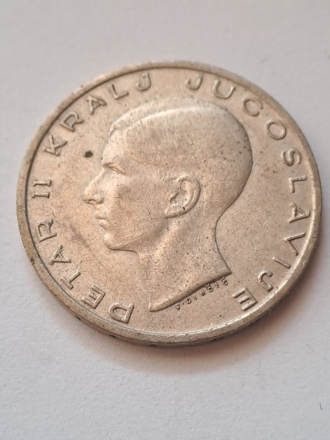 Jugosławia 20 Dinara Piotr II 1938 r Jugosławia 20 Dinara Piotr II 1938 r