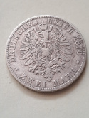 Niemcy 2 Marki Hamburg 1876 r Niemcy 2 Marki Hamburg 1876 r