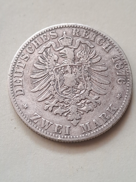 Niemcy 2 Marki Hamburg 1876 r Niemcy 2 Marki Hamburg 1876 r