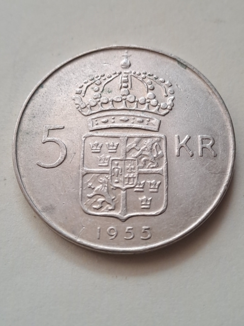 Szwecja 5 Koron 1955 r Szwecja 5 Koron 1955 r