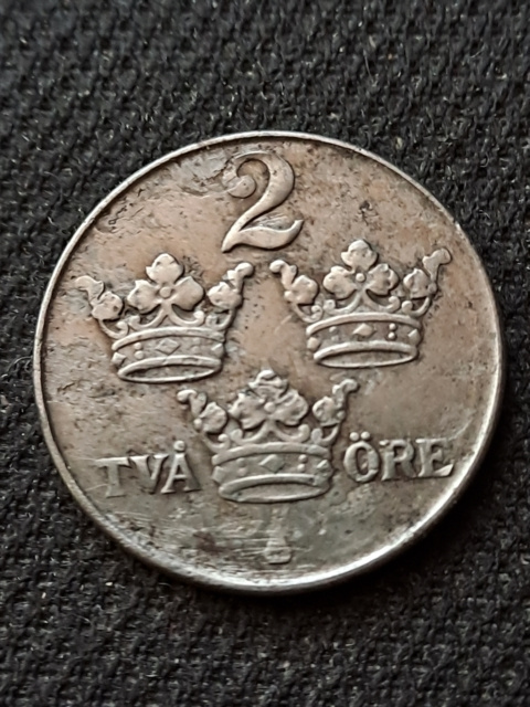 Szwecja 2 Ore Gustaw V 1949 r Szwecja 2 Ore Gustaw V 1949 r