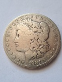USA Dollar Morgan 1881 r O USA Dollar Morgan 1881 r O