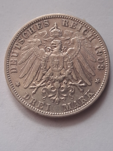 Niemcy 3 Marki Wirtembergia 1912 r Niemcy 3 Marki Wirtembergia 1912 r
