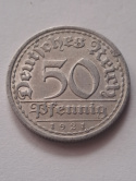 Niemcy 50 pfennig 1921 r A Niemcy 50 pfennig 1921 r A
