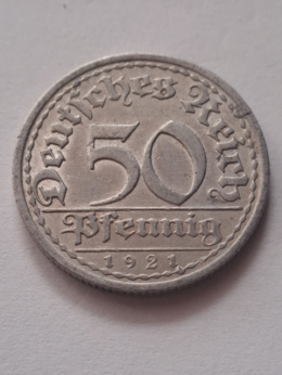 Niemcy 50 pfennig 1921 r A