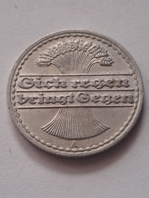 Niemcy 50 pfennig 1921 r A Niemcy 50 pfennig 1921 r A