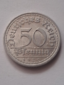 Niemcy 50 pfennig 1920 r A Niemcy 50 pfennig 1920 r A