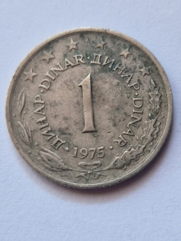 Jugosławia 1 Dinar 1975 r
