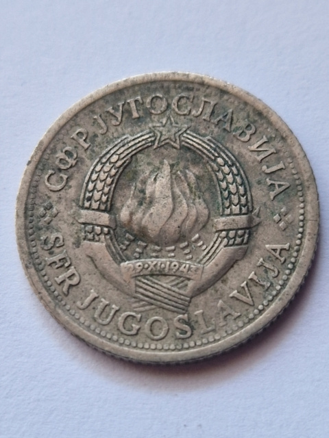 Jugosławia 1 Dinar 1975 r Jugosławia 1 Dinar 1975 r