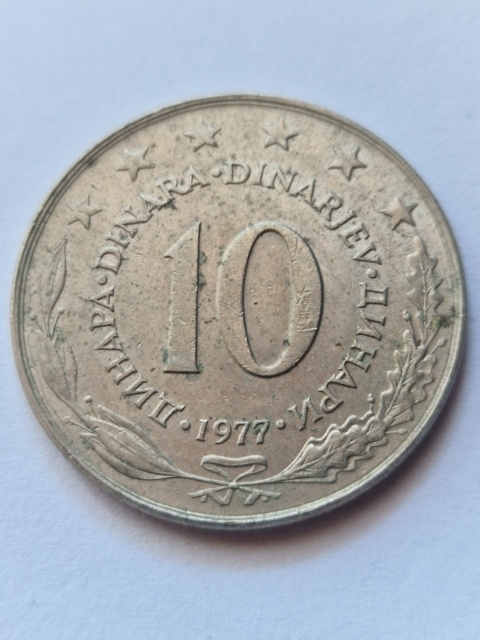 Jugosławia 10 Dinarów 1977 r Jugosławia 10 Dinarów 1977 r