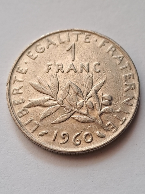 Francja 1 Frank 1960 r Francja 1 Frank 1960 r