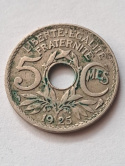 Francja 5 Centymów 1925 r Francja 5 Centymów 1925 r