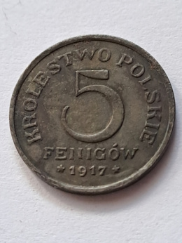 Królestwo Polskie 5 Fenigów 1917 r