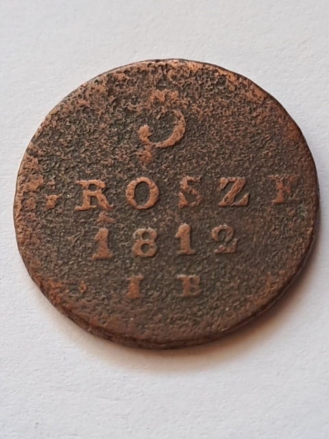 Księstwo Warszawskie 3 Grosze 1812 r Księstwo Warszawskie 3 Grosze 1812 r