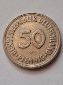 Niemcy 50 pfennig 1950 r G Niemcy 50 pfennig 1950 r G