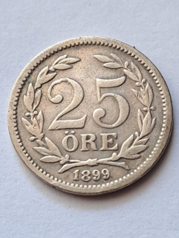 Szwecja 25 Ore 1899 r
