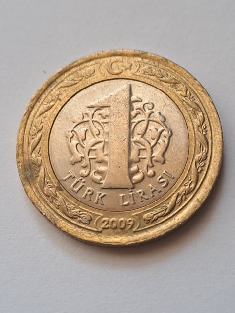 Turcja 1 Lira 2009 r Turcja 1 Lira 2009 r