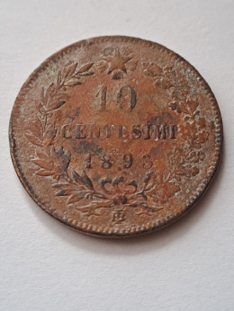 Włochy 10 Centesimi 1893 r