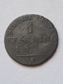 Niemcy 1 Pfenning 1837 r Niemcy 1 Pfenning 1837 r