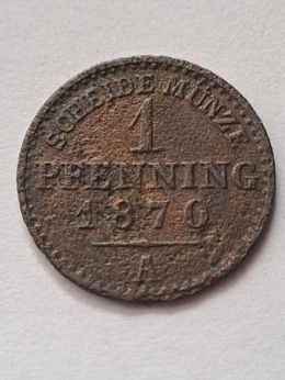 Niemcy 1 Pfenning 1870 r