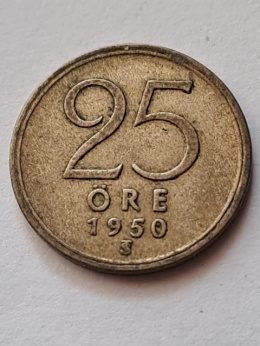 Szwecja 25 Ore 1950 r