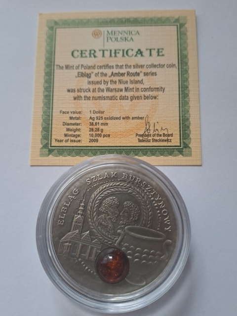Niue Island 1 Dolar Elbląg 2009 r Niue Island 1 Dolar Elbląg 2009 r