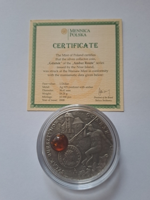 Niue Island 1 Dolar Gdańsk 2009 r Niue Island 1 Dolar Gdańsk 2009 r