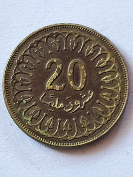 Tunezja 20 Milimów 1983 r