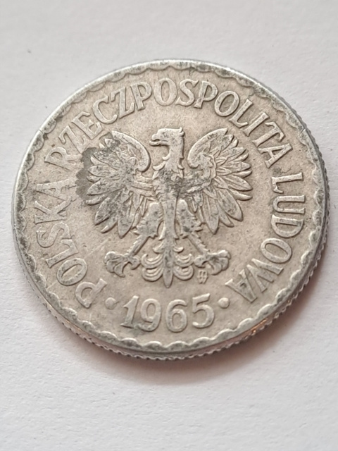 1 złoty 1965 r 1 złoty 1965 r