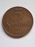 Łotwa 5 Santimi 1922 r Łotwa 5 Santimi 1922 r