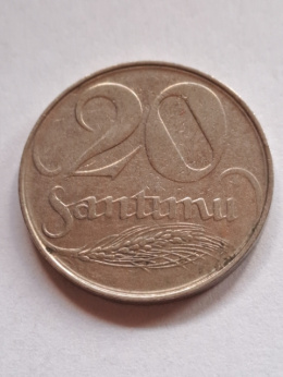 Łotwa 20 Santimi 1922 r