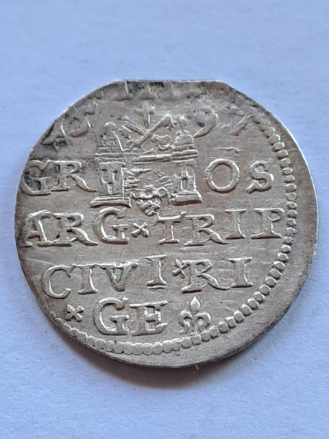 Trojak Zygmunt III Waza Ryga 1597 r Trojak Zygmunt III Waza Ryga 1597 r
