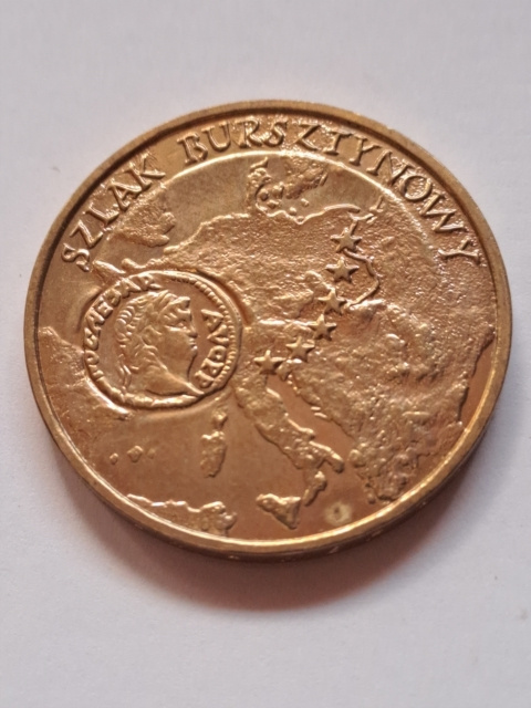 2 zł Szlak Bursztynowy 2001 r