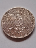 Niemcy 3 Marki Otto von Bayern 1909 r Niemcy 3 Marki Otto von Bayern 1909 r