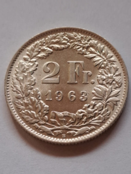 Szwajcaria 2 Franki 1963 r