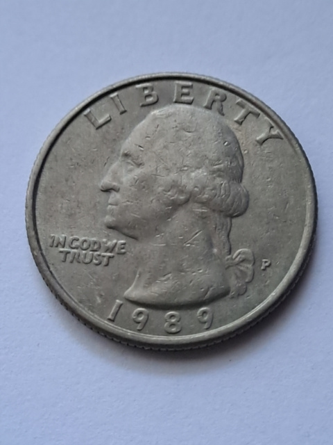 USA 1/4 Dollara Waszyngton 1989 r P USA 1/4 Dollara Waszyngton 1989 r P