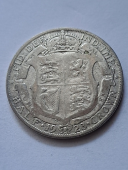 Wielka Brytania 1/2 Crown Jerzy V 1923 r