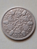 Wielka Brytania 6 Pensów Jerzy V 1932 r Wielka Brytania 6 Pensów Jerzy V 1932 r