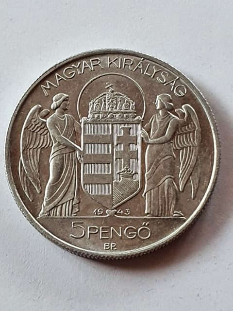 5 Pengo Horthy 1943 rok 5 Pengo Horthy 1943 rok