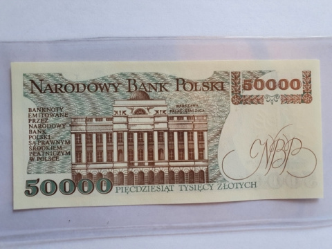 50000 zł S. Staszic 1989 r seria AC 50000 zł S. Staszic 1989 r seria AC