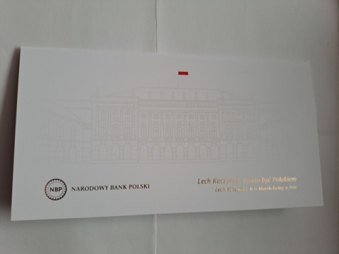 Banknot 20 zł Lech Kaczyński 2021 r nr 0076645 stan UNC Banknot 20 zł Lech Kaczyński 2021 r nr 0076645 stan UNC