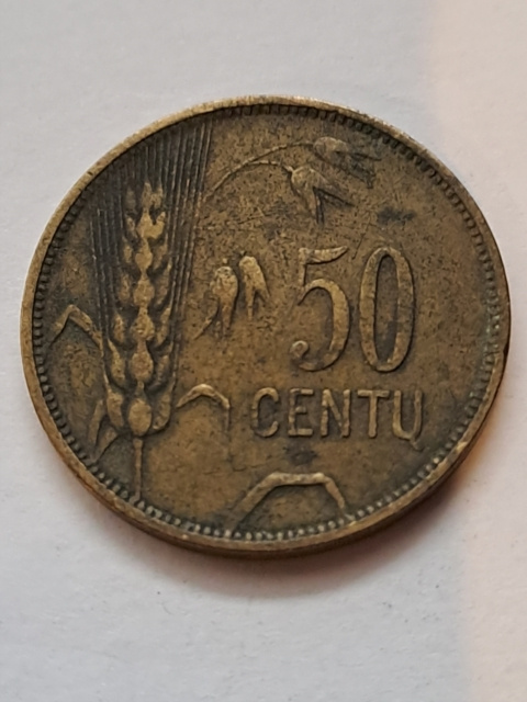 Litwa 50 Centu 1925 r Litwa 50 Centu 1925 r