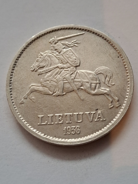 Litwa 10 Litu Pierwsza Republika 1936 r Litwa 10 Litu Pierwsza Republika 1936 r