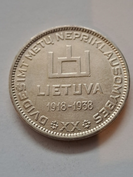 Litwa 10 Litu Smetona 1938 r