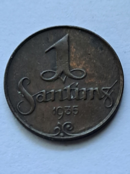 Łotwa 1 Santimi 1935 r