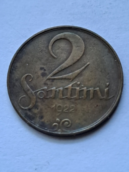 Łotwa 2 Santimi 1922 r