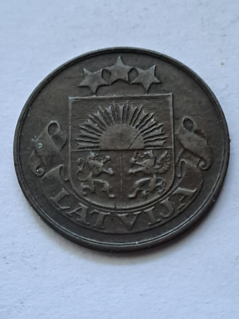 Łotwa 2 Santimi 1926 r Łotwa 2 Santimi 1926 r
