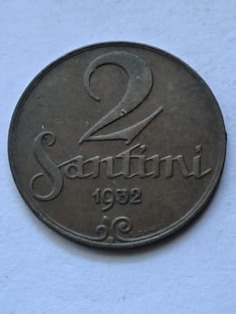 Łotwa 2 Santimi 1932 r