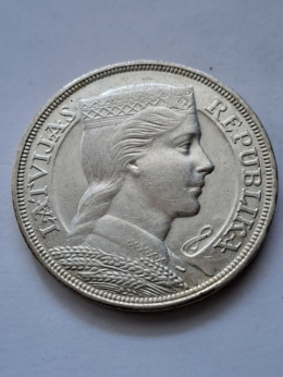 Łotwa 5 Łatów 1931 r